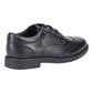 Hush Puppies Harry Black Leather School Shoes