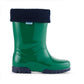 Term Rolltop M2001601 Green/Navy Removable Warm Sock Lined Wellies