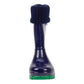 Term Rolltop M2001601 Navy/Green Removable Warm Sock Lined Wellies