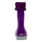 Term Rolltop M2001601 Purple/Grey Removable Warm Sock Lined Wellies
