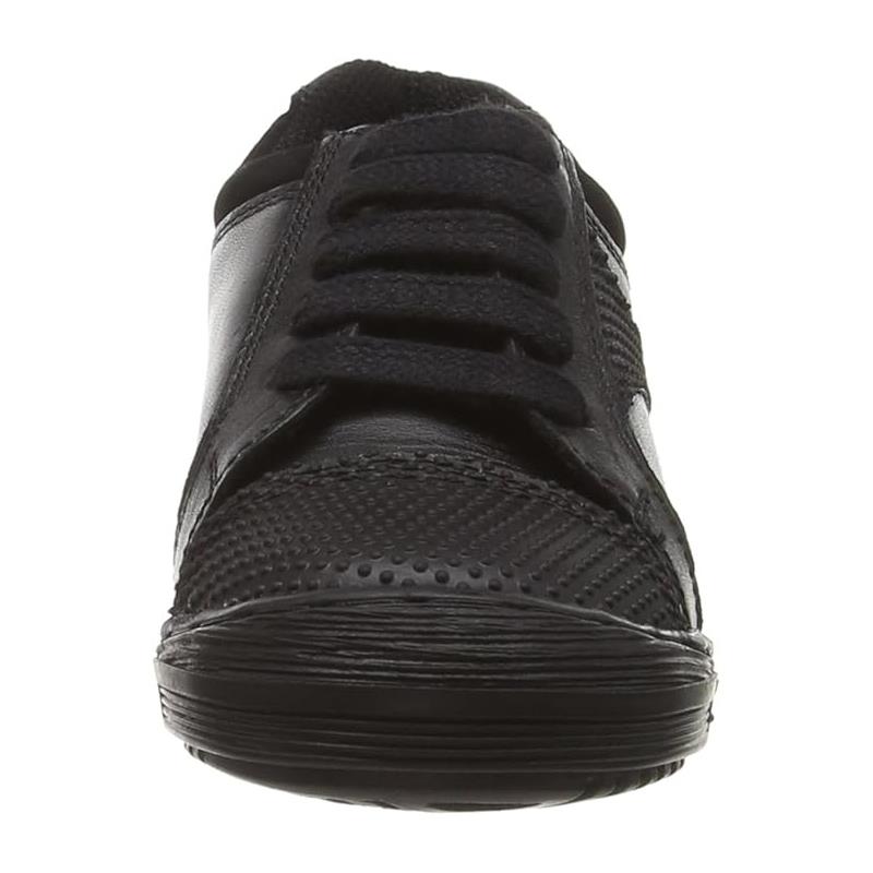 Hush Puppies Boys Martin Black Leather School Shoes