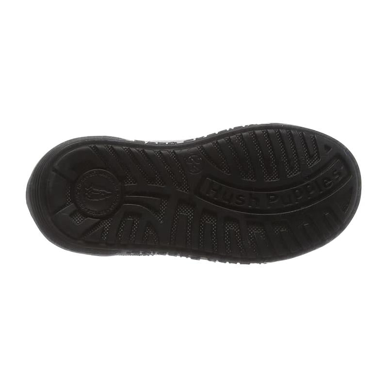 Hush Puppies Boys Martin Black Leather School Shoes
