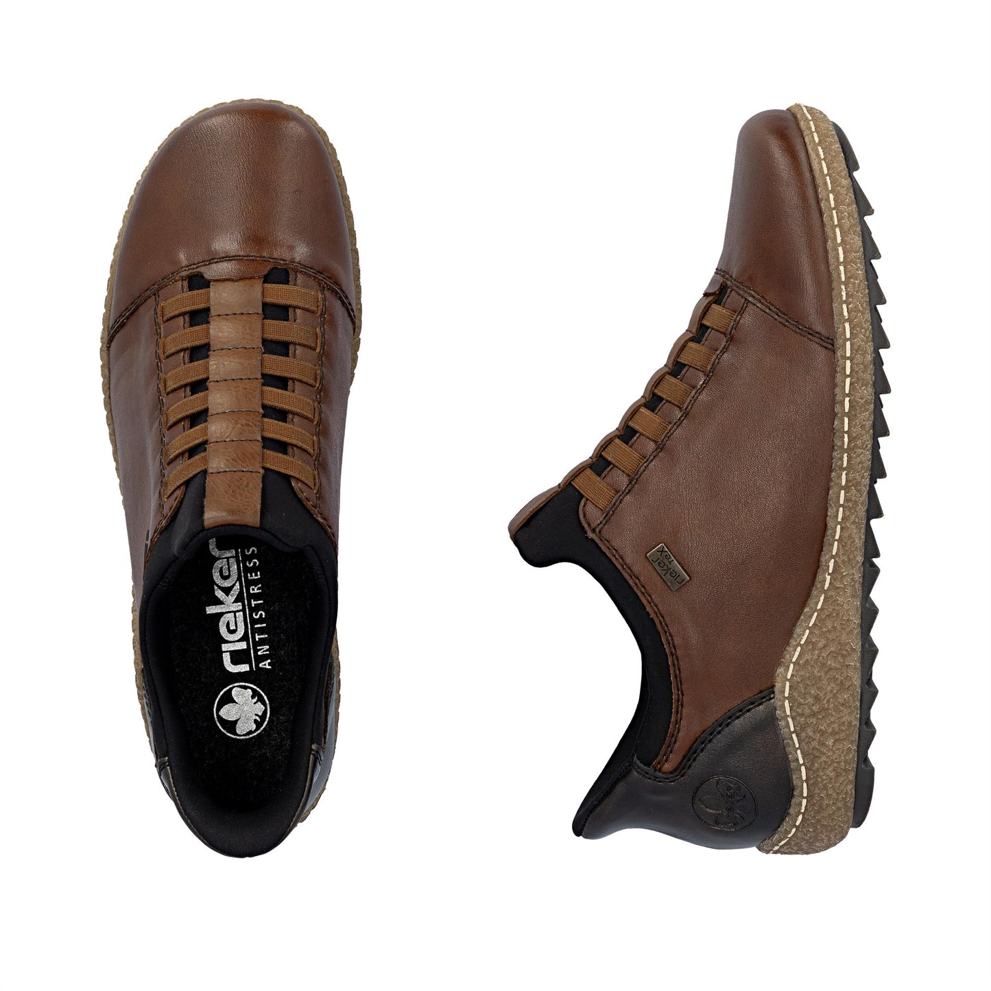 Rieker Women's  L7562 Elasticated Leather Shoes