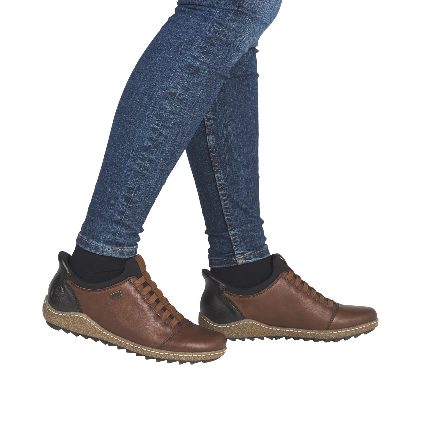 Rieker Women's  L7562 Elasticated Leather Shoes