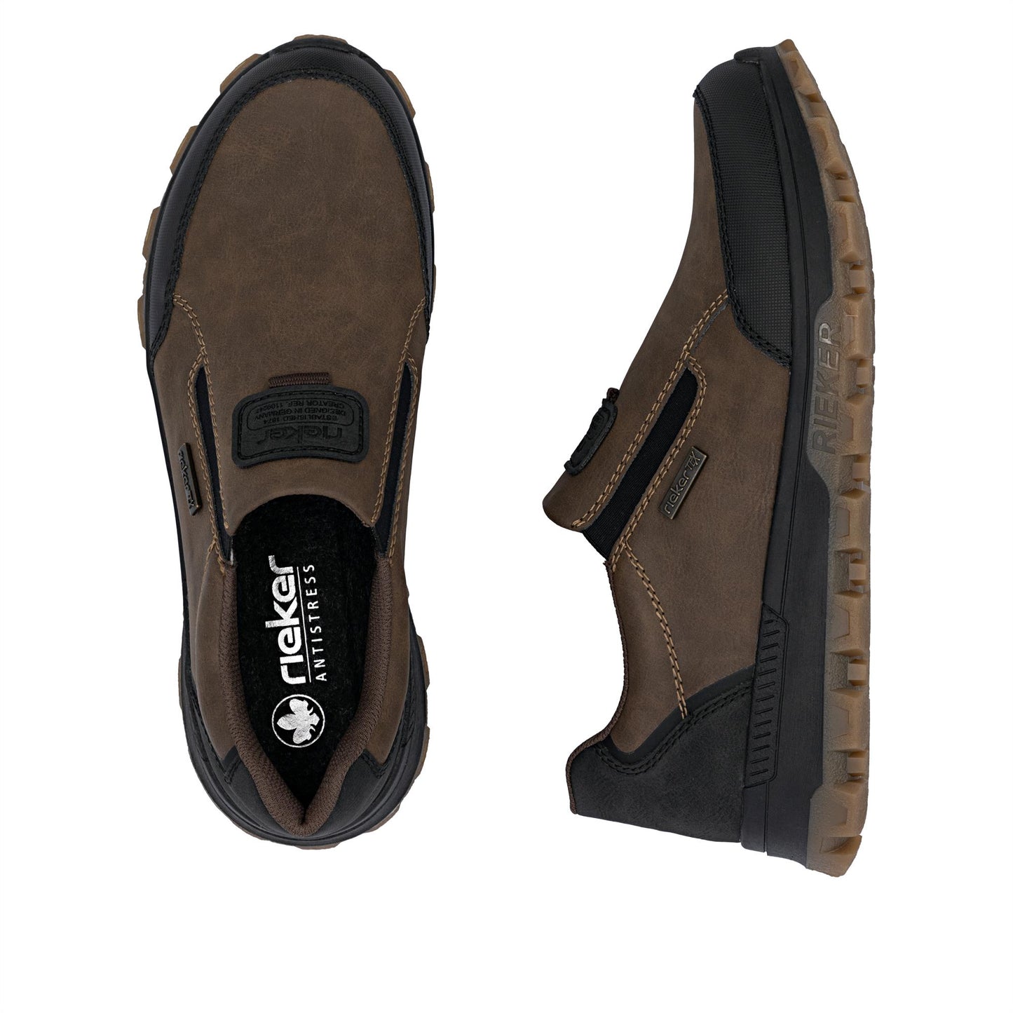 Rieker Men's 35550 Water Repellent Casual Loafer Shoes