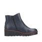 Rieker Women's X9164 Faux Leather Warm Lined Low Wedge Ankle Boots