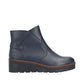Rieker Women's X9164 Faux Leather Warm Lined Low Wedge Ankle Boots