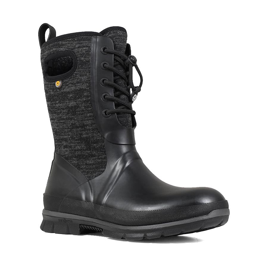 BOGS Womens Crandall Lace Black Multi 72419 009 Waterproof Wellies Boots