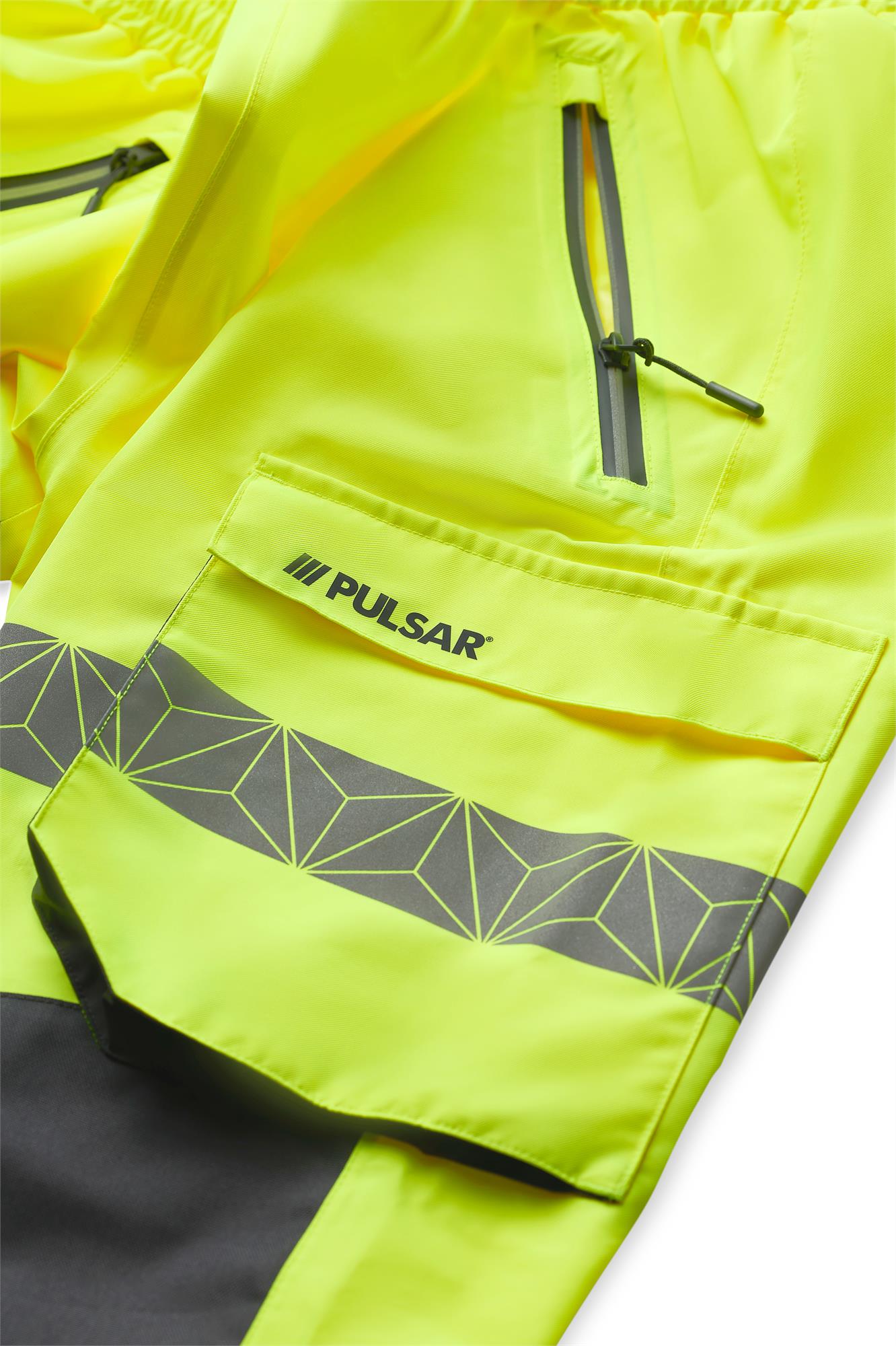PULSAR® React Unisex Hi-Vis Waterproof Lightweight Overtrousers