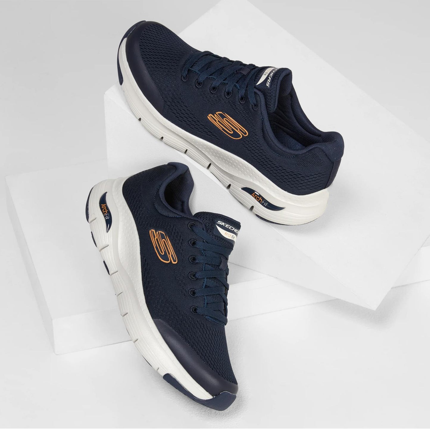 Skechers Arch Fit® Navy Blue Mens Trainers 232040