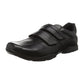 Hush Puppies Mike Black Leather School Shoes