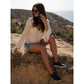Lunar Womens St Ives Leather Plimsoll FLE030