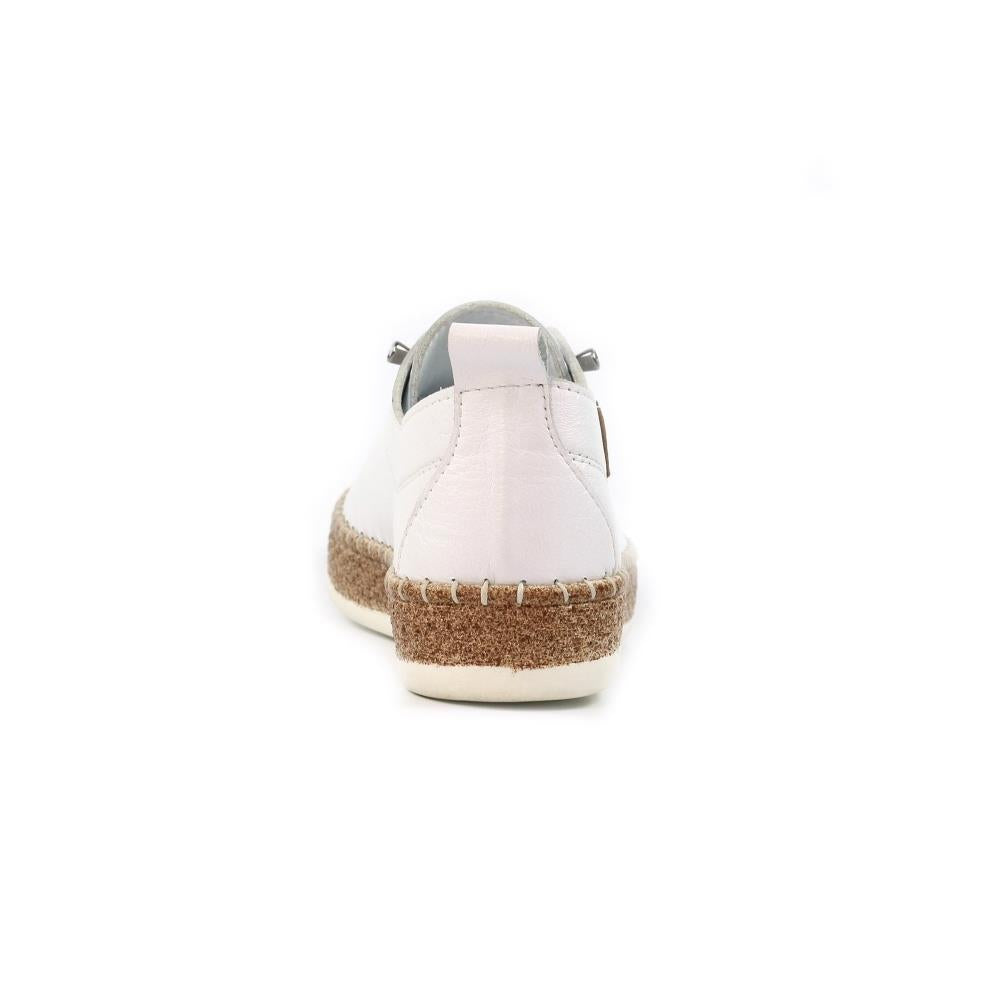 Lunar Womens Evie Leather Plimsoll FLE050
