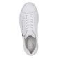 Rieker Womens White Leather Side Zip Trainers M7701-80