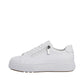 Rieker Womens White Leather Side Zip Trainers M7701-80