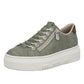 Rieker Womens Lightweight Green Leather Trainer Shoes M1952-52