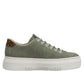 Rieker Womens Lightweight Green Leather Trainer Shoes M1952-52