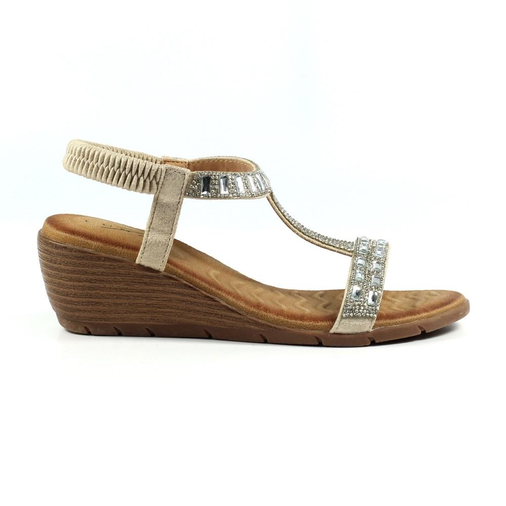 Lunar Womens Macie Wedge Sandals JLH492