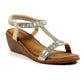 Lunar Womens Macie Wedge Sandals JLH492