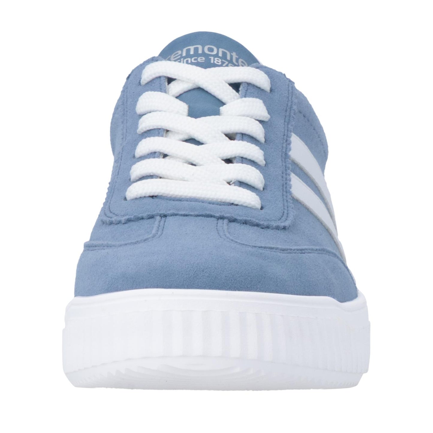Remonte Womens Blue Suede Trainer Shoes D3E00-14