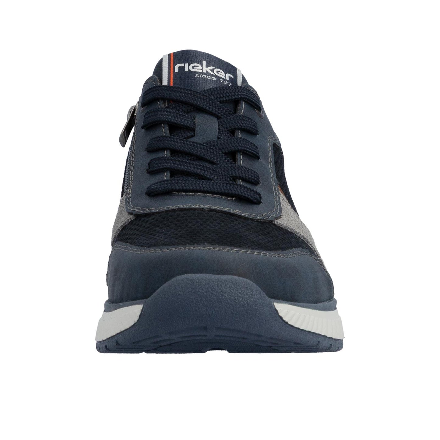 Rieker Mens Casual Trainers Shoes Blue Brown B0606