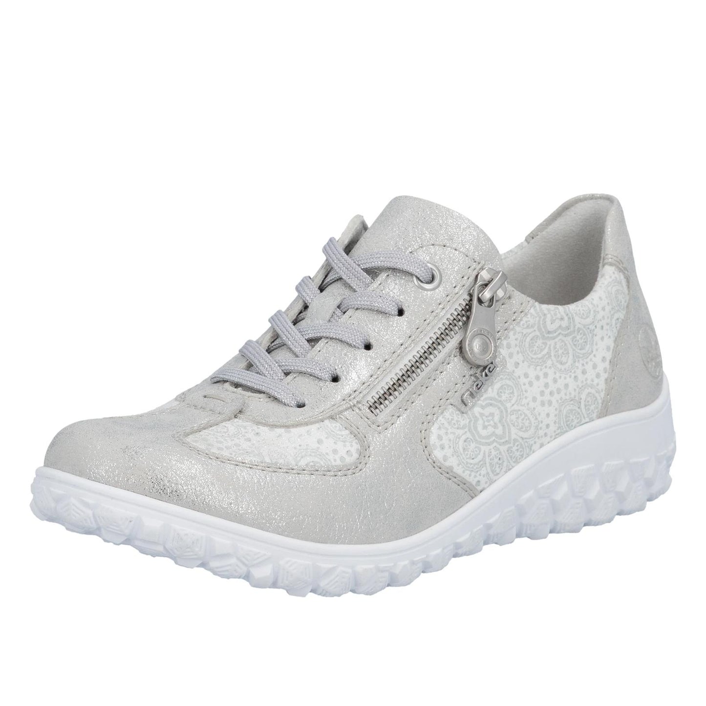 Rieker Women's Casual Shoe - Silver/Platinum | 59501