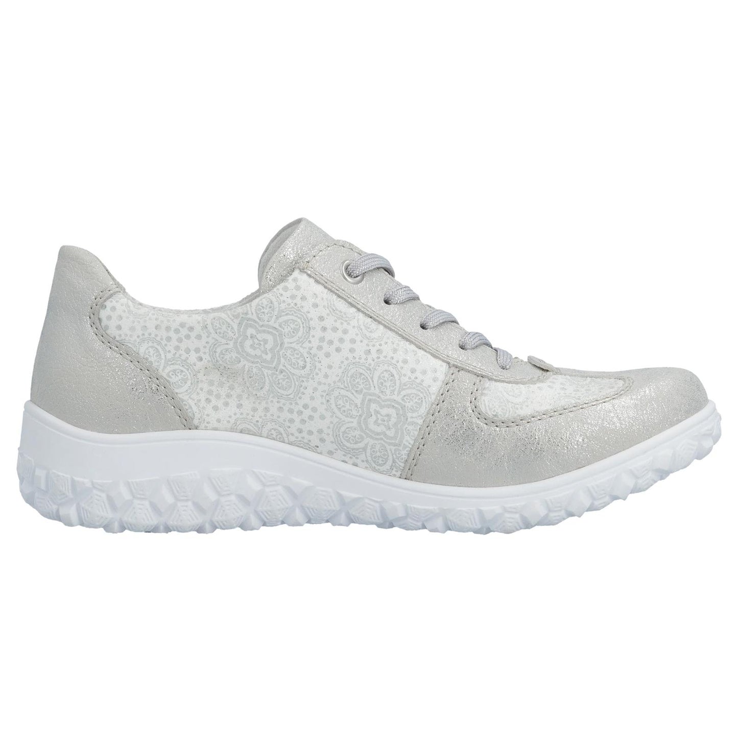 Rieker Women's Casual Shoe - Silver/Platinum | 59501