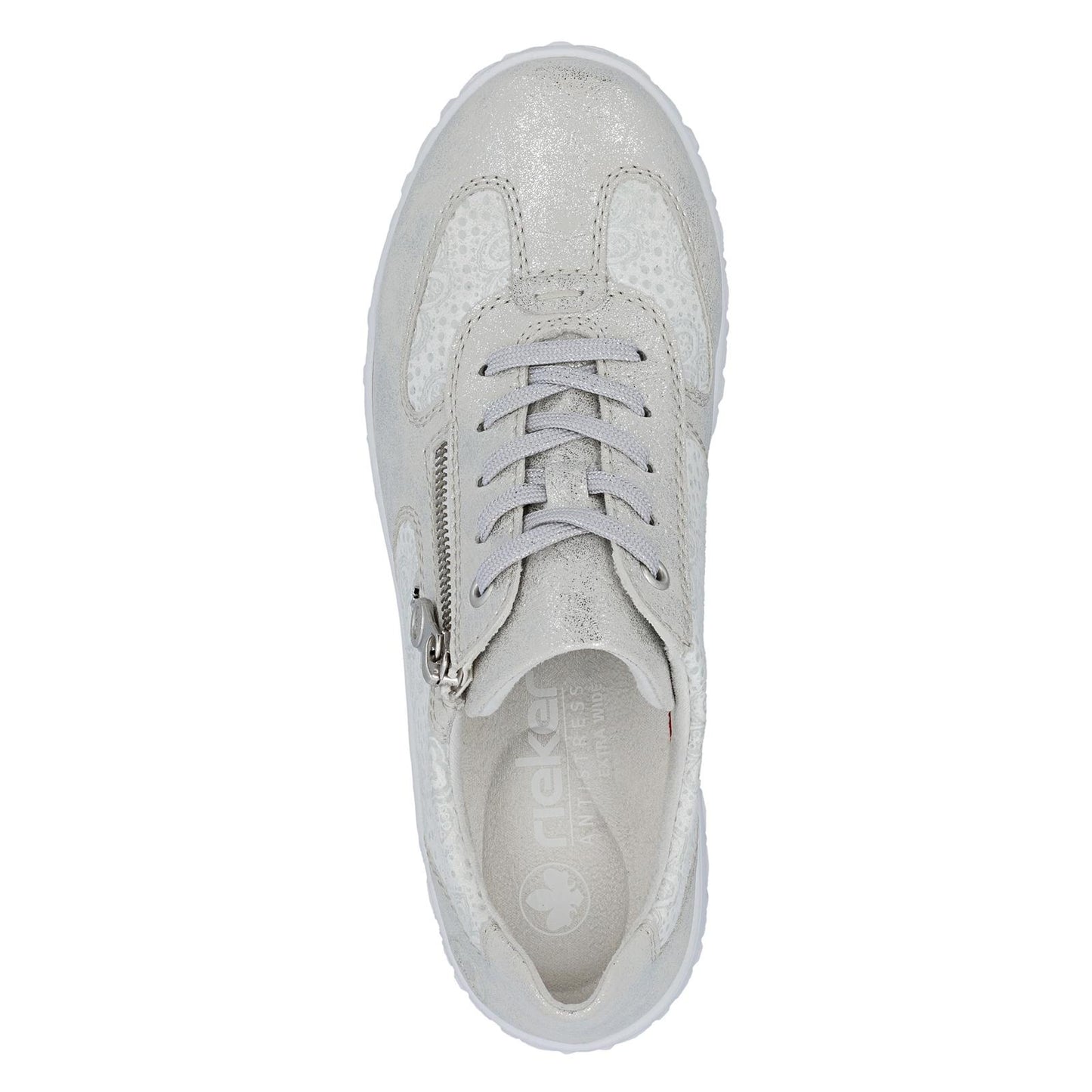Rieker Women's Casual Shoe - Silver/Platinum | 59501