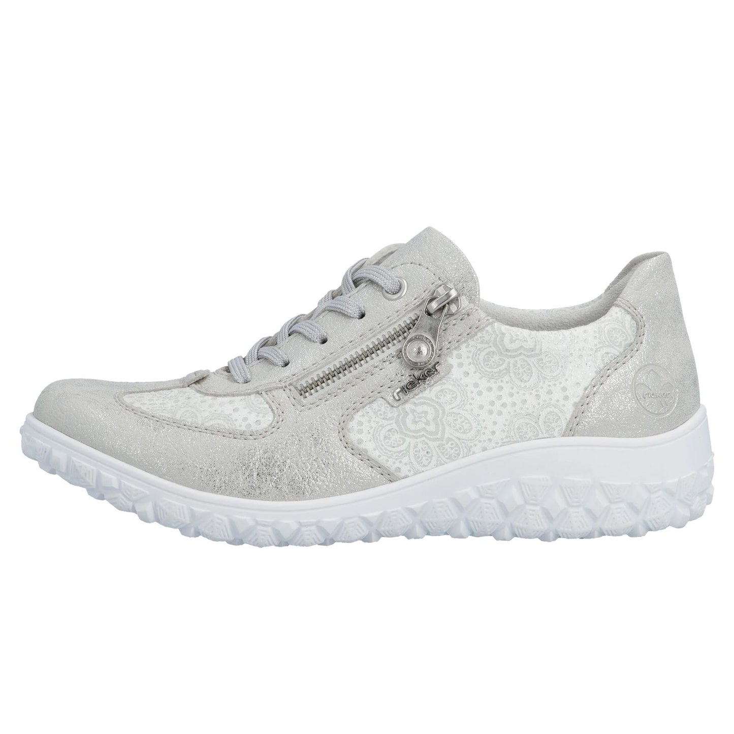 Rieker Women's Casual Shoe - Silver/Platinum | 59501