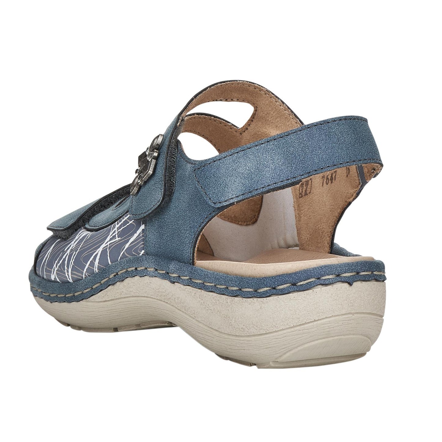 Remonte D7647 Women's Hook And Loop Strap Sandals