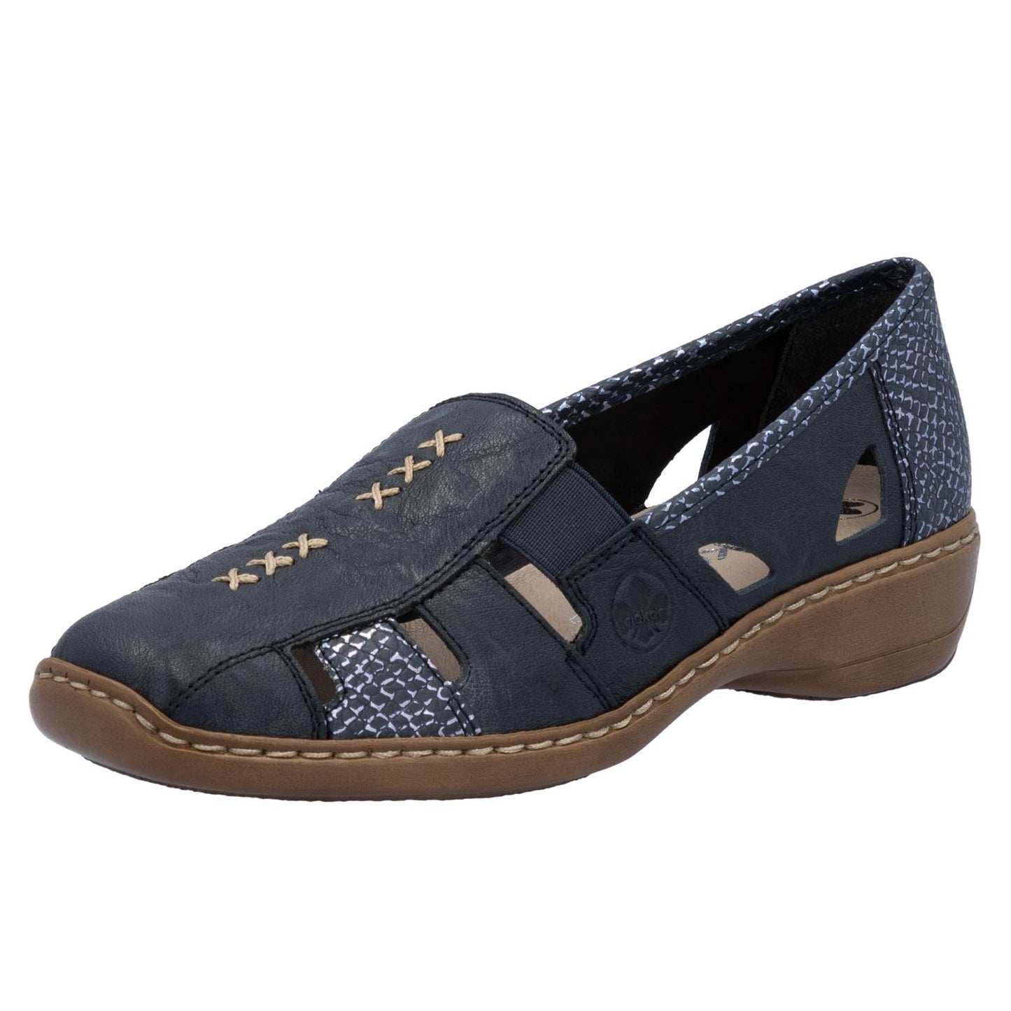 Rieker Women's Casual Slip-on Shoe - Blue | 41385