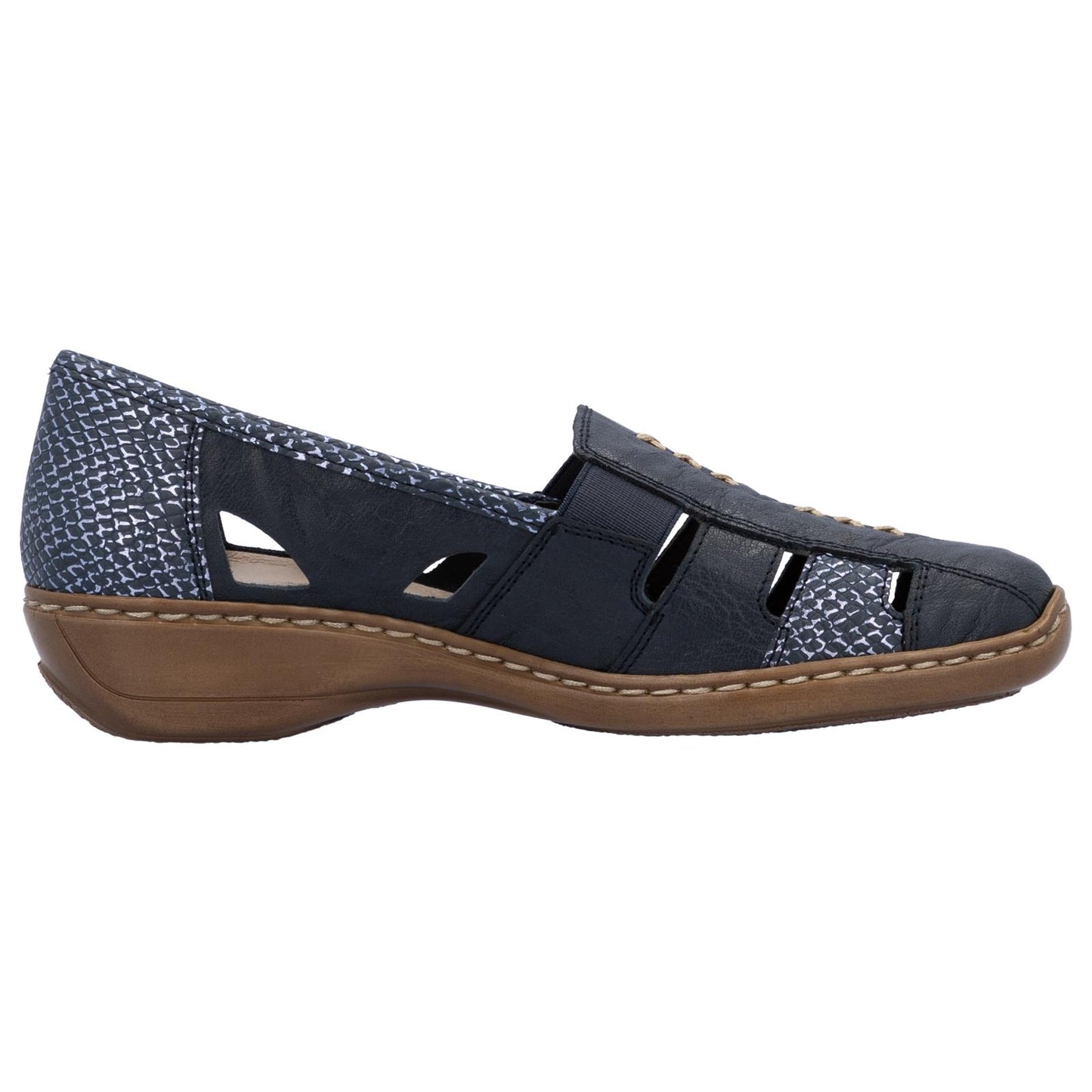 Rieker Women's Casual Slip-on Shoe - Blue | 41385