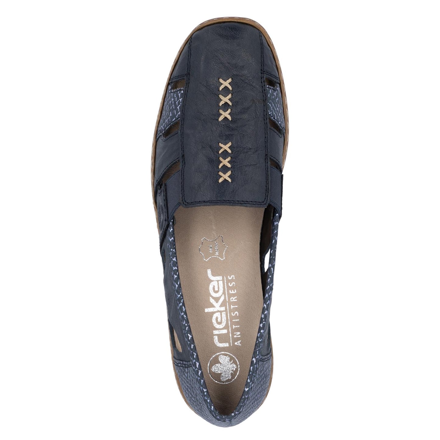Rieker Women's Casual Slip-on Shoe - Blue | 41385