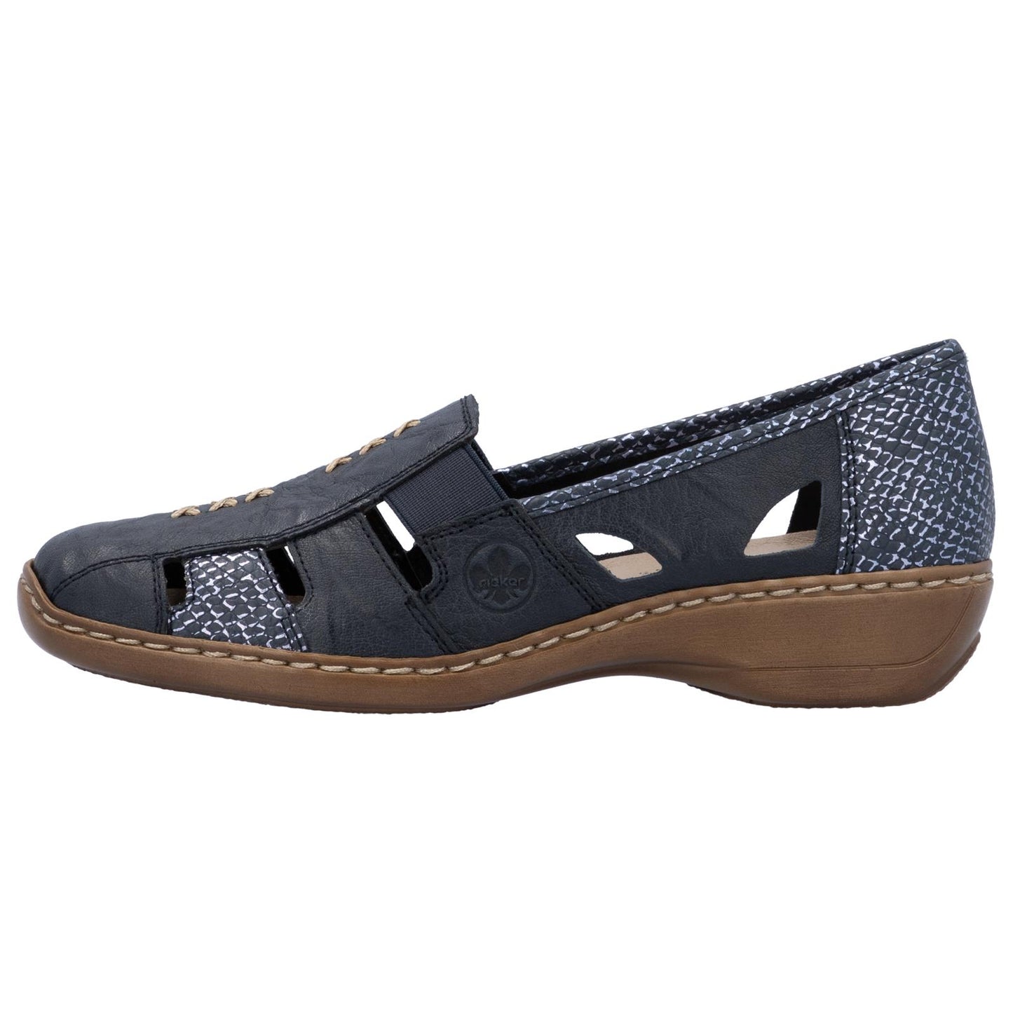 Rieker Women's Casual Slip-on Shoe - Blue | 41385