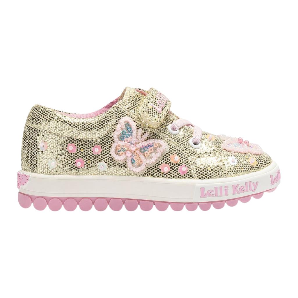 Lelli Kelly Emerald Glitter Low Top Trainers LK5421