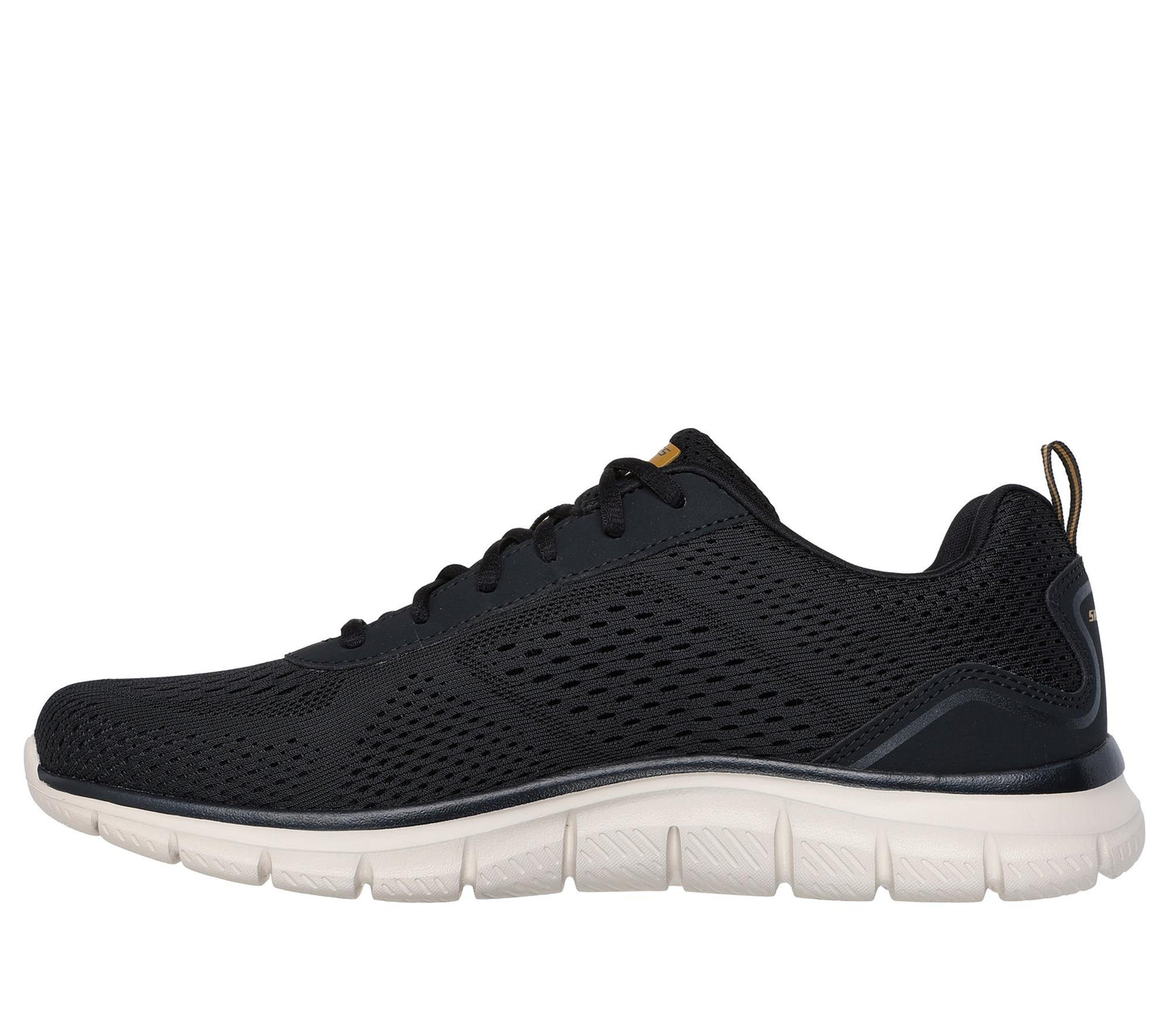 Skechers Mens Black Memory Foam Trainers Track Leshur 232758/BLK