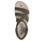 Skechers Womens Slip-Ins Reggae Slim Stretch Flex Olive Vegan Sandals