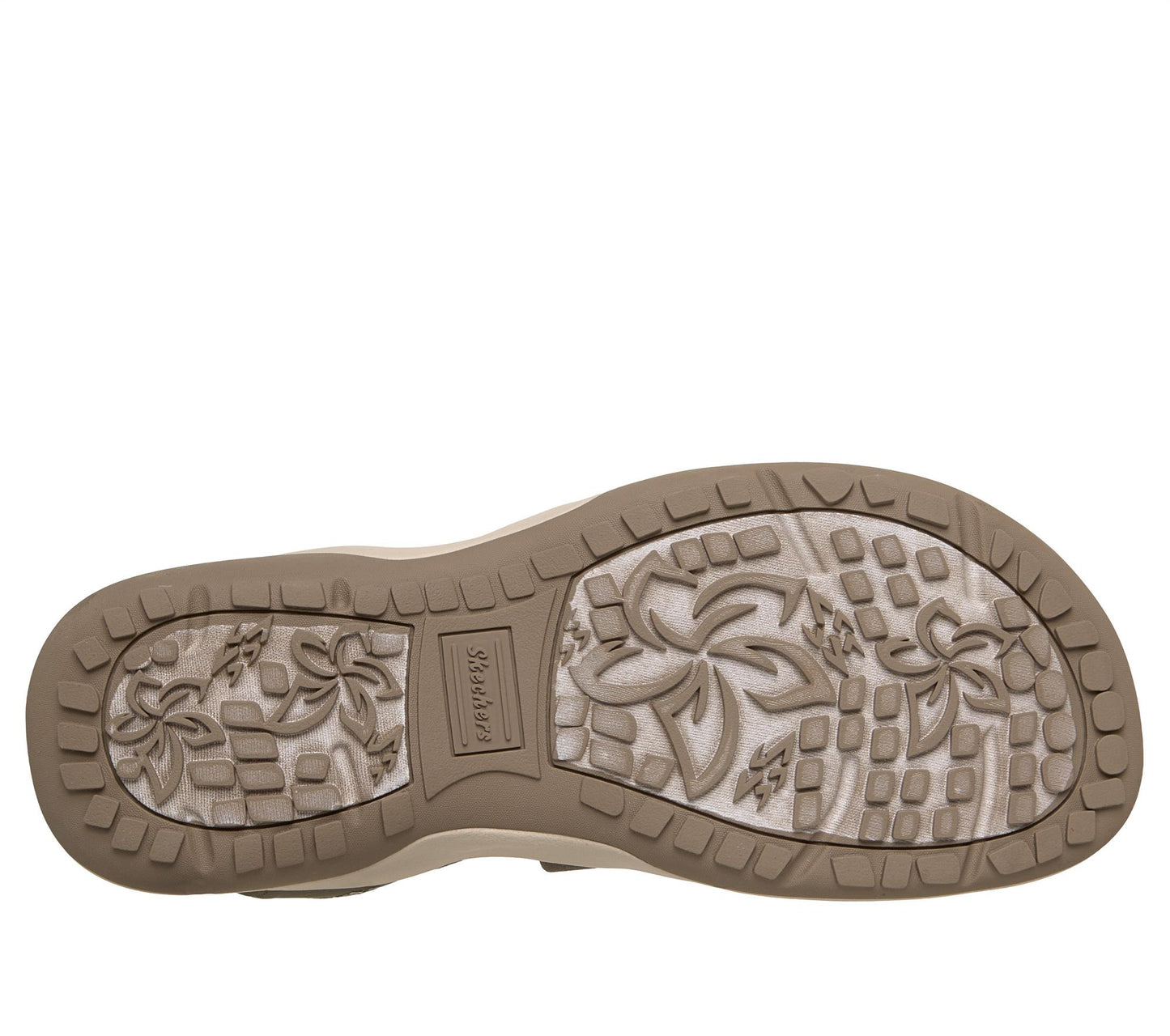 Skechers Womens Slip-Ins Reggae Slim Stretch Flex Olive Vegan Sandals