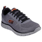 Skechers Mens Charcoal Orange Memory Foam Trainers Track Leshur 232758/CCOR