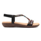Lunar Women's Novi Multicolour Gemstone Sandals JLH564