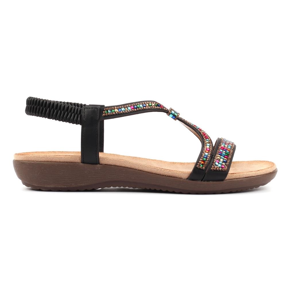 Lunar Women's Novi Multicolour Gemstone Sandals JLH564