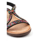 Lunar Women's Novi Multicolour Gemstone Sandals JLH564