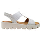 Heavenly Feet Ritz Shimmer Lightweight Vegan Wedge Sandals