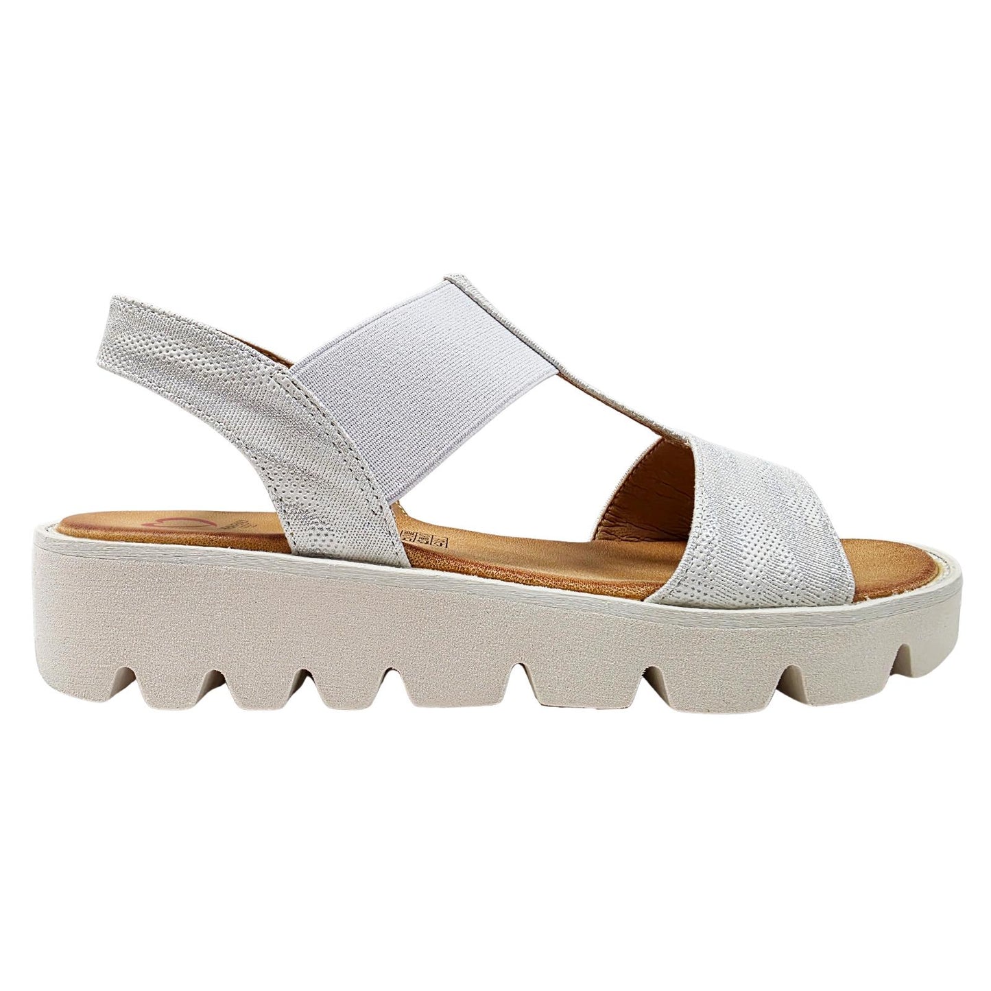 Heavenly Feet Ritz Shimmer Lightweight Vegan Wedge Sandals