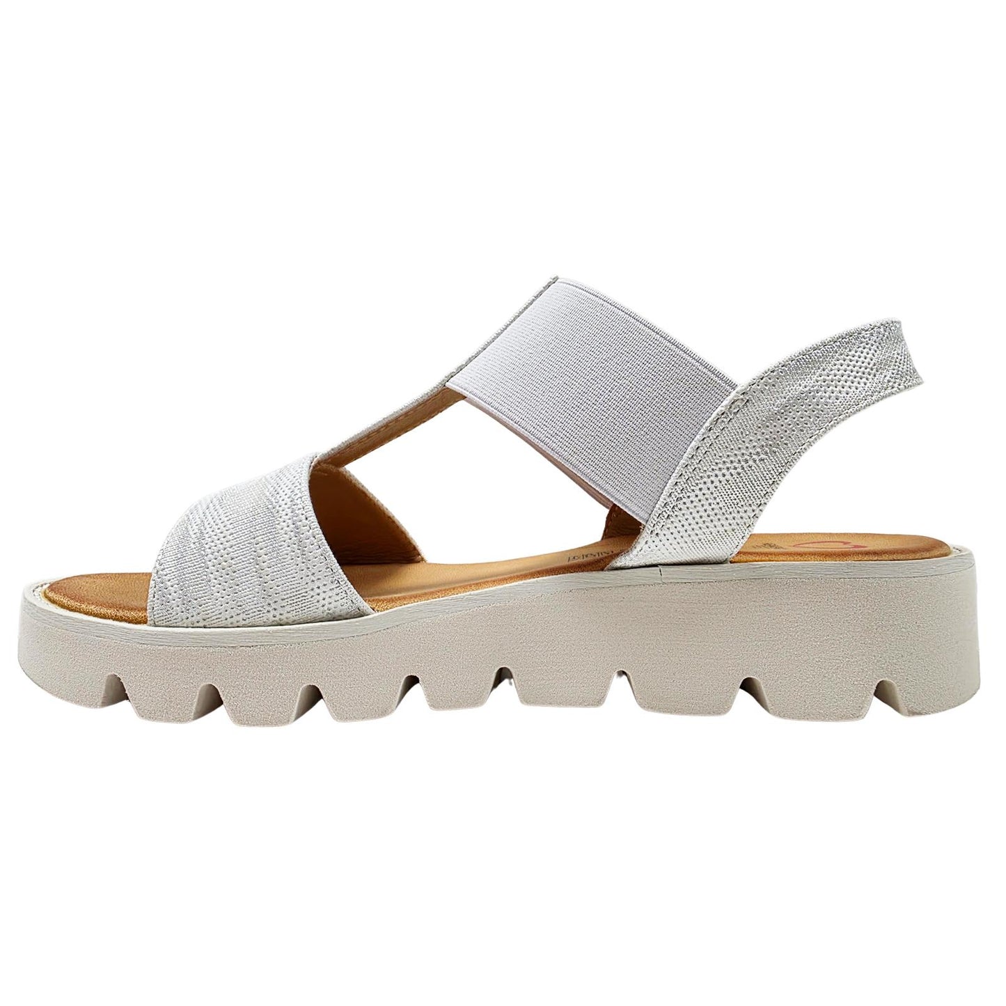 Heavenly Feet Ritz Shimmer Lightweight Vegan Wedge Sandals