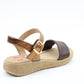 Heavenly Feet Womens Sara Comfort Vegan Sandals