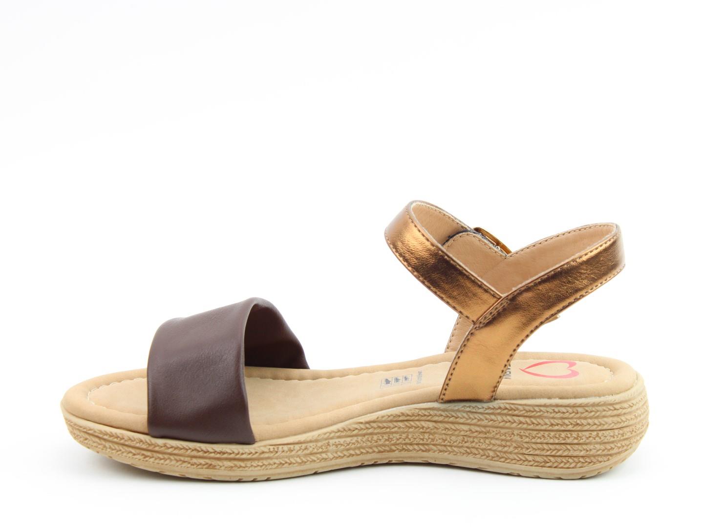 Heavenly Feet Womens Sara Comfort Vegan Sandals