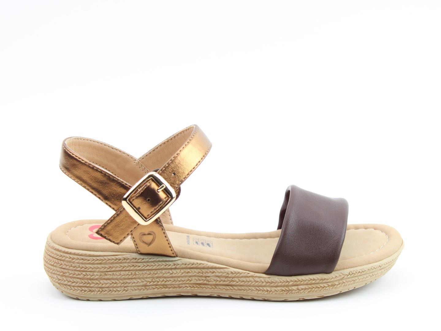 Heavenly Feet Womens Sara Comfort Vegan Sandals