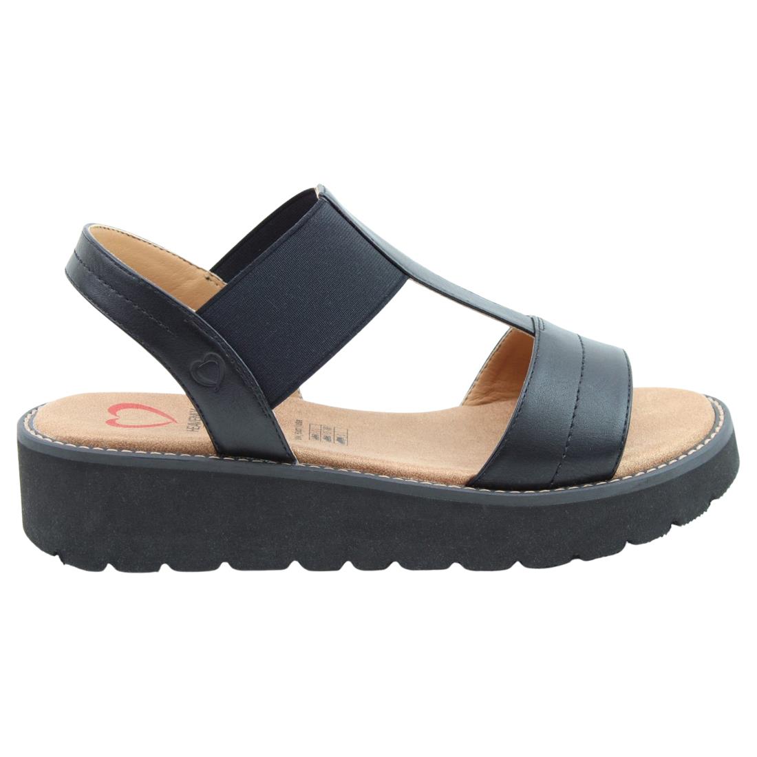 Heavenly Feet Womens Mika Vegan Lightweight Sandals