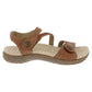 Free Spirit Women’s Malibu Walnut Adjustable Leather Strap Sandals
